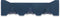 Gorillz Triangle Three - Wandkapstok - 44 x 5,6 x 12 cm - Blauw