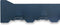 Gorillz Triangle Three - Wandkapstok - 44 x 5,6 x 12 cm - Blauw