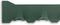 Gorillz Triangle Three - Wandkapstok - 44 x 5,6 x 12 cm - Groen