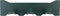 Gorillz Triangle Three - Wandkapstok - 44 x 5,6 x 12 cm - Groen