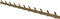 Gorillz Trim 100 - Kapstok van 1 meter - 22 Haken - Metaal - Mat Goud