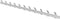 Gorillz Trim 100 - Kapstok van 1 meter - 22 Haken - Metaal - Wit