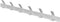 Gorillz Trim 50 Kapstok -12 haken (lengte) 55 cm - Metaal - Wit