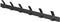 Gorillz Trim 50 Kapstok -12 haken (lengte) 55 cm - Metaal - Zwart