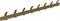 Gorillz Trim 75 Kapstok - 16 Haken (lengte) 75 cm - Metaal - Goud