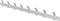 Gorillz Trim 75 Kapstok - 16 Haken (lengte) 75 cm - Metaal - Wit