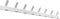 Gorillz Trim 75 Kapstok - 16 Haken (lengte) 75 cm - Metaal - Wit