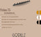 Gorillz Trim 75 Kapstok - 16 Haken (lengte) 75 cm - Metaal - Zwart