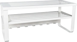 Gorillz Unify Wandkapstok met Hoedenplank en Extra Ruimte - 7 Kapstok Haken - Wit