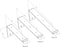 Gorillz Wagon 20 Industriële Plankdragers L-vorm - Plankendragers voor Wandplank - 20 cm Staal - Wit