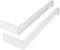 Gorillz Wagon 25 Industriële Plankdragers L-vorm - Plankendragers voor Wandplank - 25 cm Staal - Wit