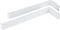 Gorillz Wagon 25 Industriële Plankdragers L-vorm - Plankendragers voor Wandplank - 25 cm Staal - Wit