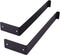 Gorillz Wagon 25 Industriële Plankdragers L-vorm - Plankendragers voor Wandplank - 25 cm Staal - Zwart
