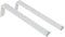 Gorillz Wagon 25 Industriële Plankdragers L-vorm - Plankendragers voor Wandplank - 25 cm Staal - Wit