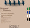 Gorillz Wandkapstok Origami - Wandkapstok - 20 haken - Blauw