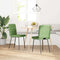 vidaXL - Eetkamerstoelen - 2 - st - fluweel - lichtgroen