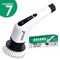GoScrub® Cleaning King V1 - Elektrische Schoonmaakborstel – Elektrische Schrobber - Schrobborstel – voor badkamer of keuken – Schrobber Met Steel - 9 opzetstukken