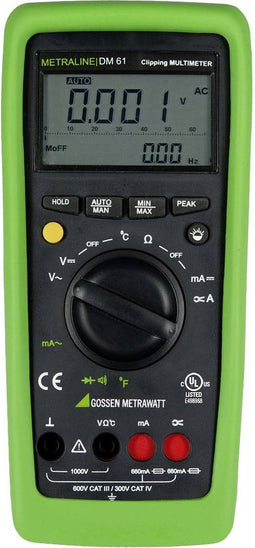 Gossen Metrawatt M194A Multimeter Digitaal CAT III 600 V, CAT IV 300 V Weergave (counts): 6600