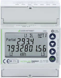Gossen Metrawatt U289A METRALINE ENERGY kWh-meter 3-fasen met S0-interface Digitaal Conform MID: Ja 1 stuk(s)