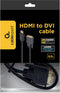 Gembird CC-HDMI-DVI-0.5M - HDMI naar DVI Kabel - Vergulde connectoren - Zwart