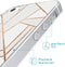 imoshion Hoesje Geschikt voor iPhone SE (2016) / 5 / 5s Hoesje Siliconen - imoshion Design hoesje - Wit / Meerkleurig / Goud / White Graphic