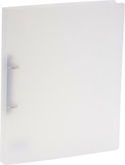 Bronyl ringmap, voor ft A4, uit PP, 2 D-ringen van 15 mm, transparant wit