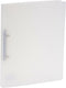 Bronyl ringmap, voor ft A4, uit PP, 2 D-ringen van 15 mm, transparant wit