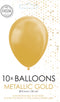 Gouden ballonnen metallic | 10 stuks (multi)