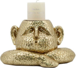 Gouden Kandelaar Gezicht (21 x 15 x 12 cm)