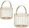 Gouden Mand Metaal (2 Stuks)