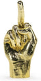 Gouden middelvinger beeldje - Bitten Design