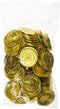 Gouden piraten speelgoed munten 100 stuks - Verkleed accessoires piraat