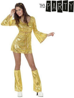 "Goudkleurige disco-outfit voor vrouwen - Verkleedkleding - XL"