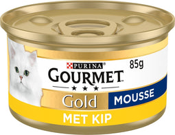 Gourmet Gold Mousse - Kattenvoer Natvoer - Kip - 24 x 85 g