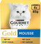 Gourmet Gold Mousse Kip - Zalm - Niertjes - Katten Natvoer 8 x 85 gr