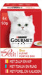 Gourmet Mon Petit Duo - Vis & Vlees - Kattenvoer - 6 x 50 g