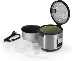 GOURMETmaxx rijstkoker met kookpan incl. stoommandje/rijstlepel/meetbeker