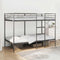 vidaXL - Stapelbed - zonder - matras - 107x203 - cm - staal - zwart