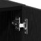 vidaXL - Wasmachinekast - 64x24x190 - cm - spaanplaat - zwart - eikenkleurig