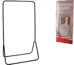 Gerimportport - staand kledingrek - zwart - ijzer - 80 x 44 x 145 cm