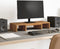 vidaXL - Monitorstandaard - verstelbaar - 60x24x10,5cm - hout - artisanaal - eiken