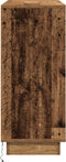 vidaXL - Dressoir - met - LED - - - Gerecycled - Hout - - - 90x32x75 - cm - - - Gelaagd - Hout