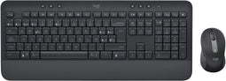 Logitech Signature MK650 - Draadloze Desktopset - Membraan toetsenbord - Qwerty Spaans - Grafiet