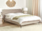 SUZETTE - Tweepersoonsbed - Beige - 140 x 200 cm - Polyester