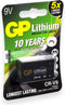 GP 9V Lithium Batterij - 1 stuk