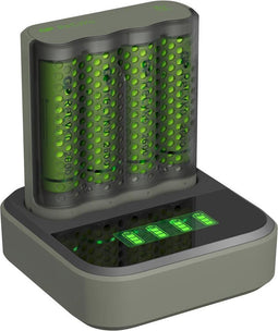 GP Batteries Mainstream-Line Docking-Station Batterijlader Incl. 4 stuks oplaadbare batterijen AA 2600mAh