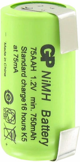 GP-batterij GP75AAH 2 / 3AA NiMH-batterij met soldeerlip U-vorm