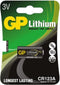 GP Lithium CR123 batterijen - 1 stuk