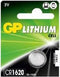GP Lithium CR1620 knoopcelbatterijen - 1 stuks