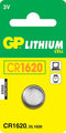 GP Lithium CR1620 knoopcelbatterijen - 1 stuks